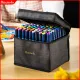 Finenolo by Deli Alcohol Markers Highlighter Pen Set Art Materials Complete Set 80/60/40/30 colors EC184. 