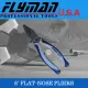 Home Motor Flyman Flat Nose Plier 8" Plais Made From Chrome Vanadium With Rubber Handle Electrician And Carpenters Tool. 