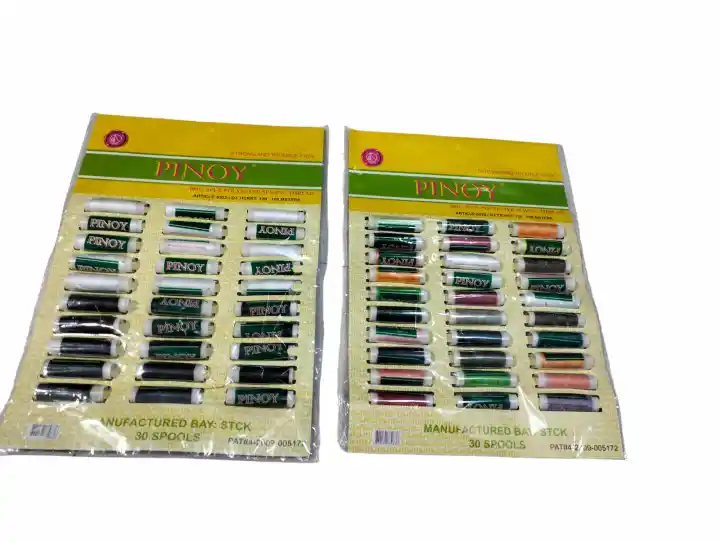 SINULID  PINOY THREAD 1 pad/ 30 pcs  ASSORTED /BLACK & WHITE / BLACK /WHITE COLORS AVAILABLE