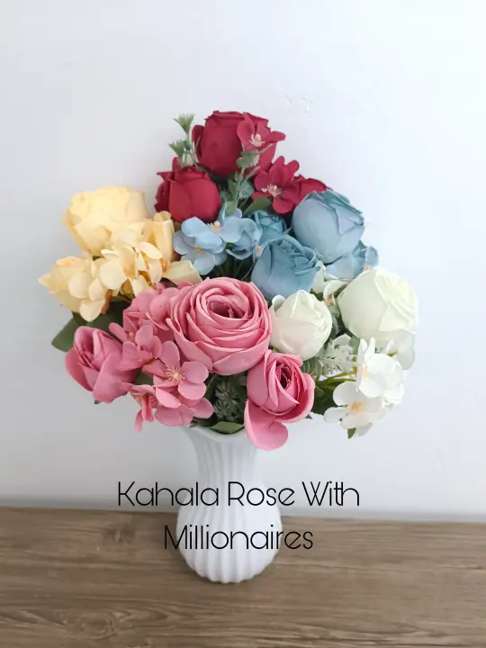 Artificial Kahala Rose With Millioners.