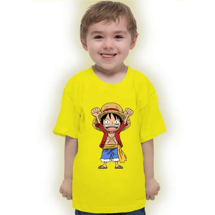 One Piece Monkey D Luffy Anime T Shirt For Kids And Teens Unisex Boys Girls Lazada Ph