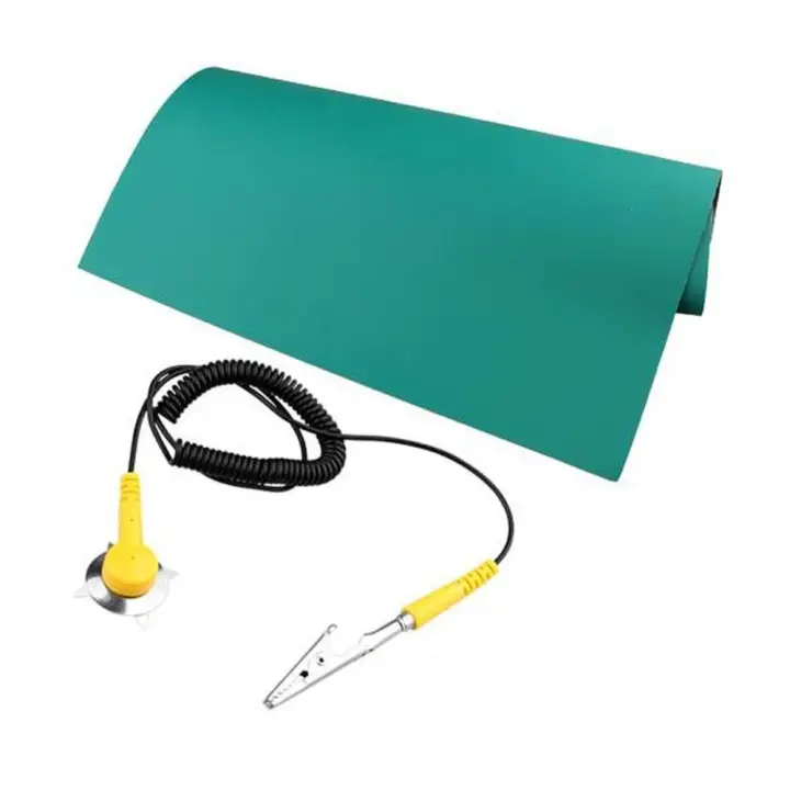 Anti Static ESD 300x400mm GROUNDING MAT with Coil Cable Anti Static ESD Mat Ground Point Cord