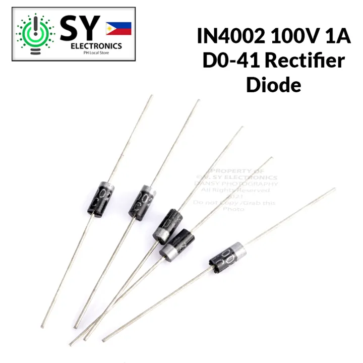 1pc 5pcs 1000pcs Set Pack Box 1N4002 IN4002 100V 1A DO-41 Axial Lead Silicon Rectifier Diodes IN 4002 1N 4002 Diode