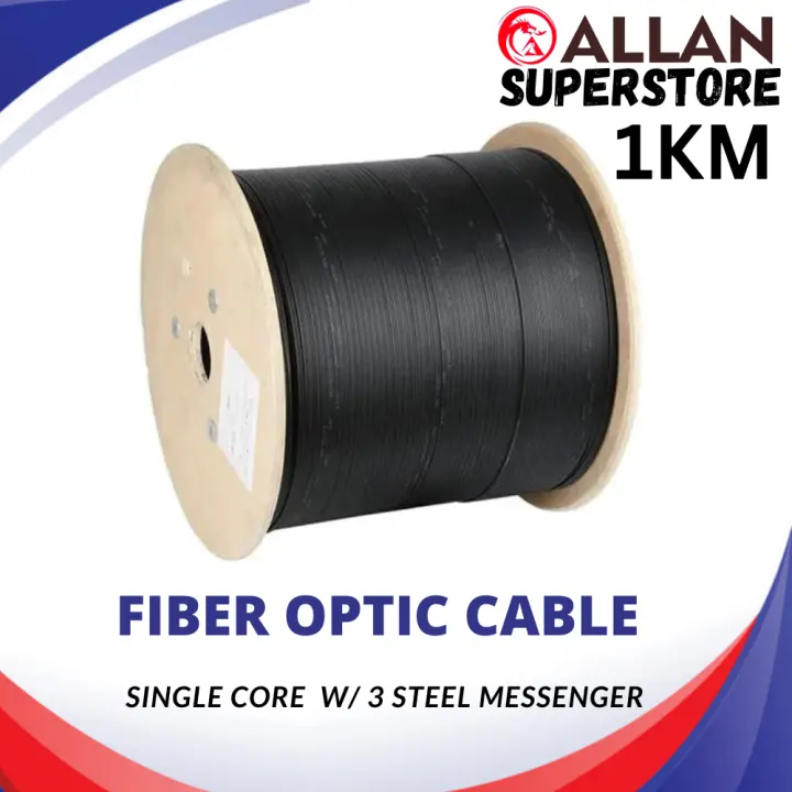 Allan Superstore Outdoor FOC Single Core / Non-telco / 1000m or 1km / Fiber Optic Cable / 1km SIngle Core / PLDT / Converge Globe