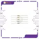 5pcs 150 Ohms Carbon Film Resistor 1/4 watt. 