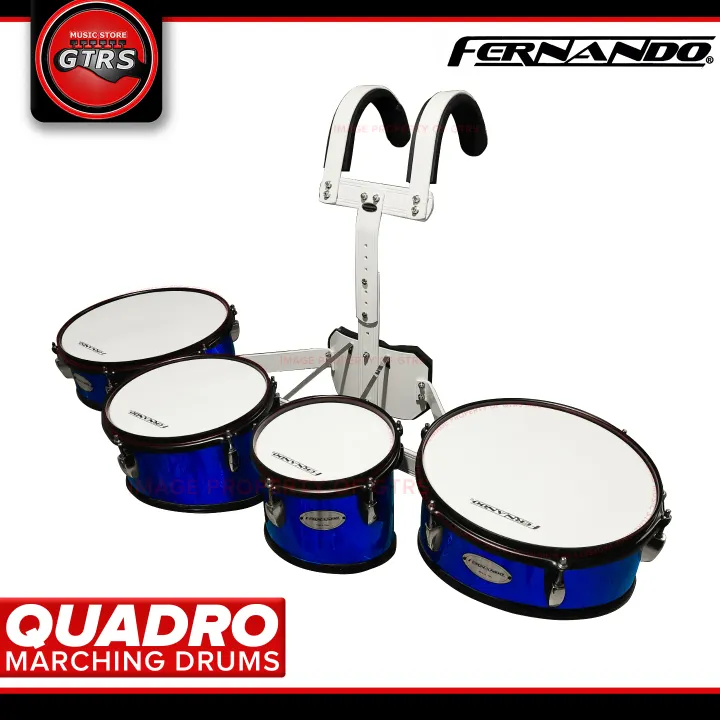 Fernando 4-Piece Quadro Marching Drum Set