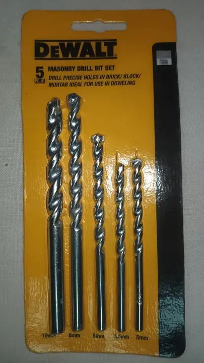 DeWALT Masonry Drill Bit Set 5 pcs/set