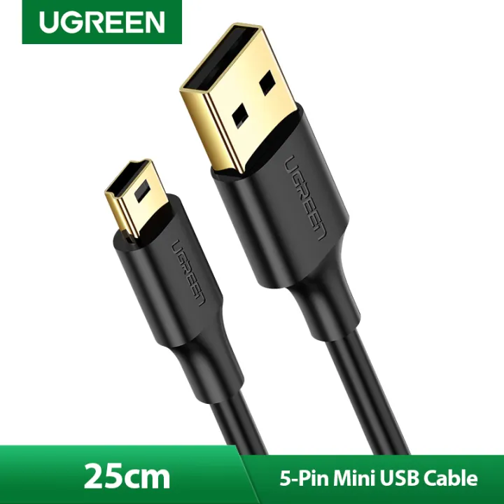 Ugreen Mini Usb Cable Usb 2 0 A Male To 5 Pin Mini B Fast Data Charger Cable For Gopro Hero 4 Mp3 Mp4 Players Tablets Gps Digital Camera Hdd 0 25m Lazada Ph