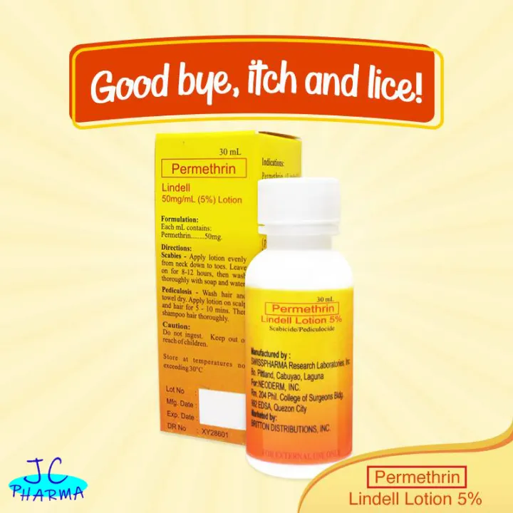 Authentic LINDELL Permethrin Lotion 50mg/ml ( 30 ml )