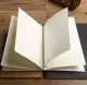 Miss.J Spiral Notebook Kraft And Black Cover Drwing Notebook A5 And A6. 