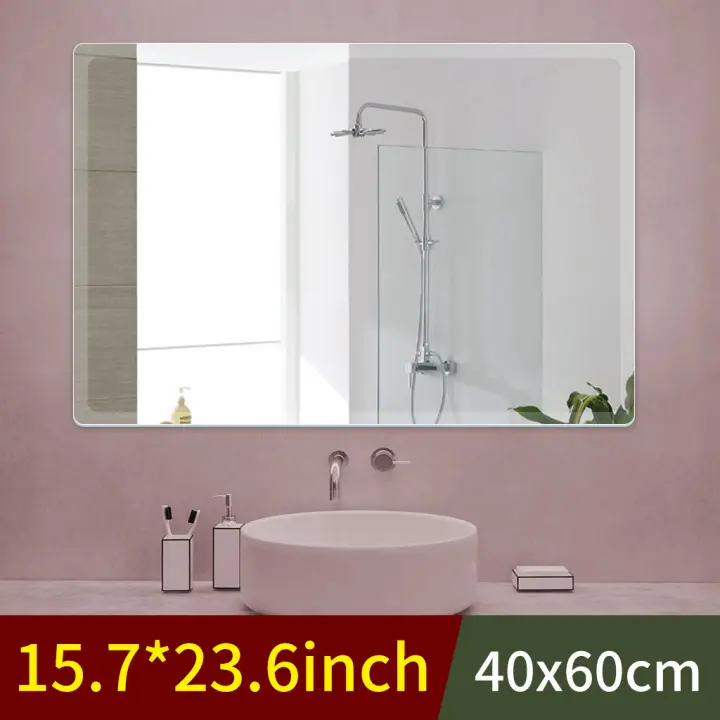 Mirrorstock Frameless Bathroom Mirror 15 7x23 6inch Wall For Room Make Up - Bathroom Wall Mirrors No Frame