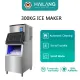 HAILANG  automatic large-capacity ice cube KTV milk tea shop bar KTV equipment water-cooled ice cube cube ice making machine. 