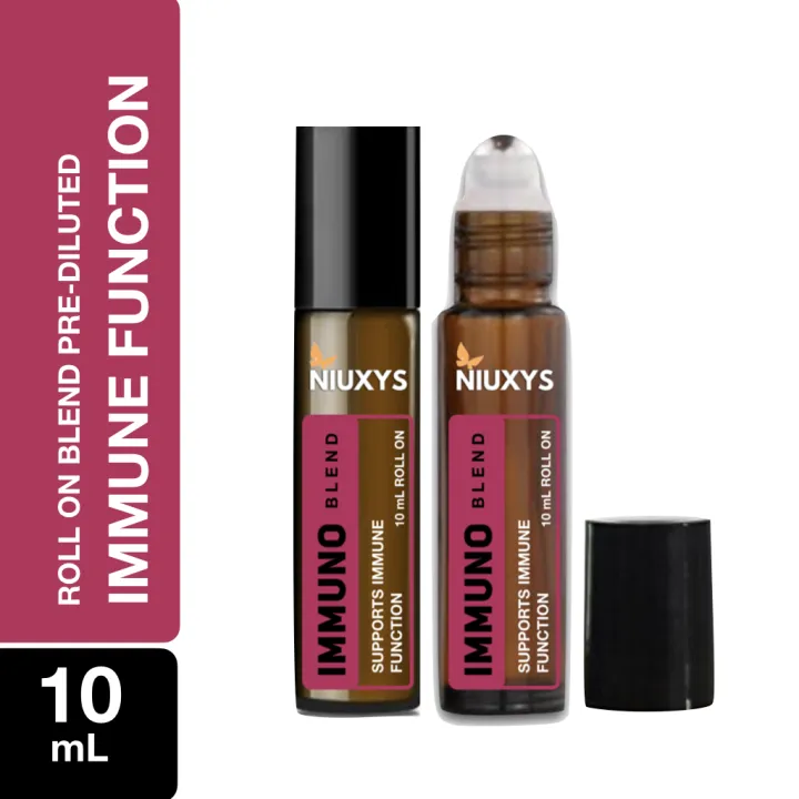 Immuno Pre-Diluted Essential Oil 10ml Roll-On; Ready to Use; 100% Pure and Natural; Diluted in Fractionated Coconut Oil