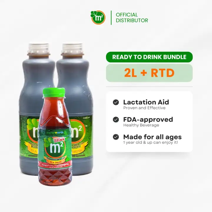 NATUREARTH M2 Malunggay BUNDLE PROMO 2L + 1RTD For Breastfeeding Maternity Boostmilk Vegetable Juice
