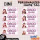 BINI Designs - Customized PVC or LAMINATED School Name Tag for Kids (Back to Back Print). 
