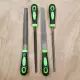 8 inchers steel file (round, triangle, halfround, flat). 