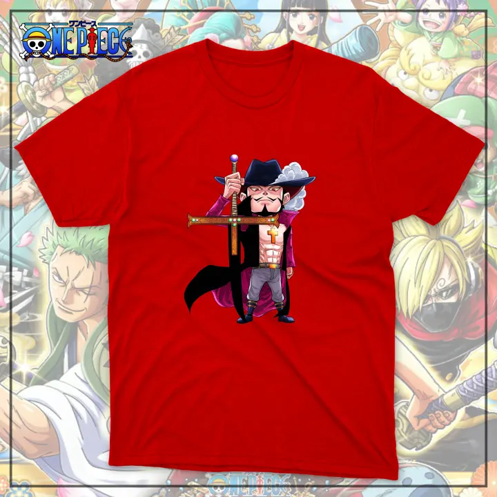 One Piece Warlord Dracule Mihawk Chibi High Quality Shirt Op18 Lazada Ph