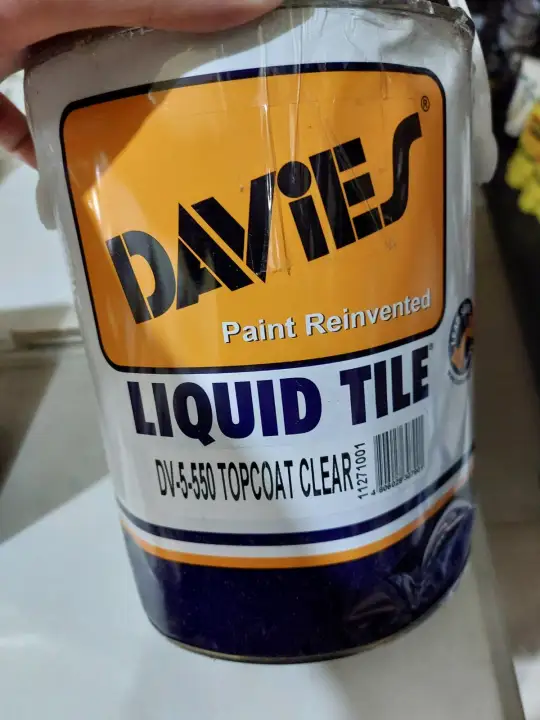Davies Liquid Tile DV5550 Topcoat Clear 4L -Same Sa Acrytex