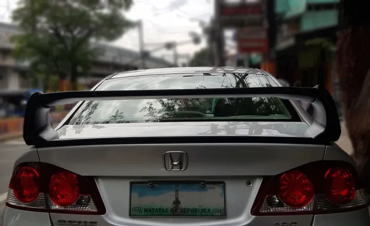 Honda Civic Fd 06 To 10 Matte Black Mugen Rr Spoiler Lazada Ph