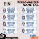 BINI Designs - Customized PVC or LAMINATED School Name Tag for Kids (Back to Back Print). 