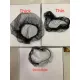 [12pcs]Hair net black hairnet thick&thin invisible ponynet. 