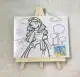 DIY Painting Canvas Paint Set with Paint Tools Children Kit Drawing Canvas with  Wooden Stands. 