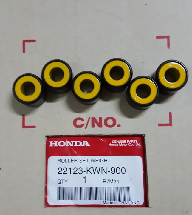 ORIGINAL HONDA ROLLER WEIGHT SET / FLYBALL (18 grams) FOR CLICK 125 FI V1 / CLICK 125 V2 GAME CHANGER (22123-KWN-900)