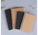 Miss.J Spiral Notebook Kraft And Black Cover Drwing Notebook A5 And A6. 