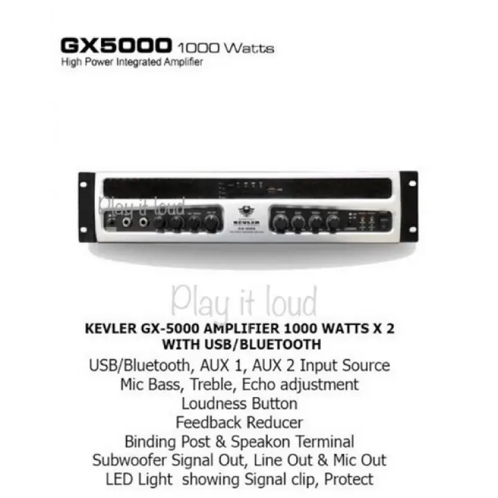 Kevler Gx 5000 Mixing Amplifier Lazada Ph