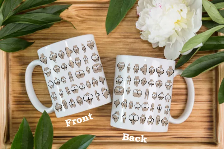 Pwet Bu*tt Coffee Mug with box Something Naughty / Useful Monito Monita / Kris Kringle