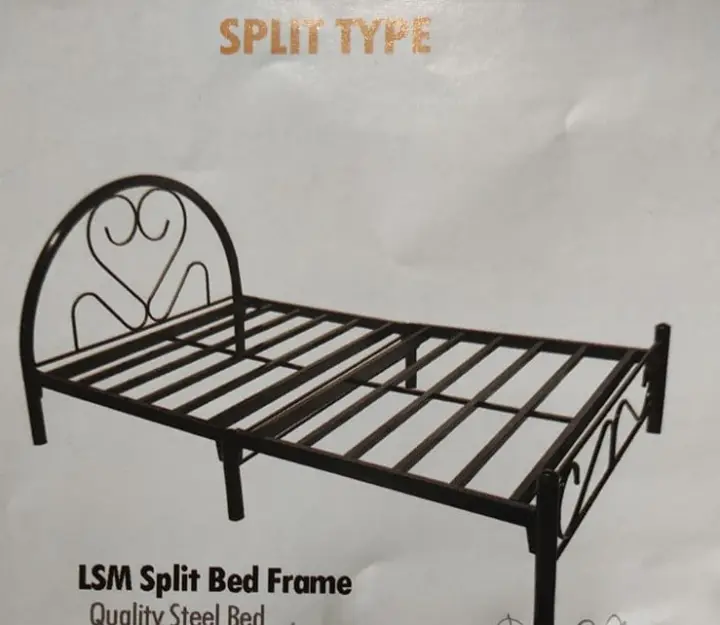 Split Bed Frame Quality Steel 60, Bed Frame Steel Type