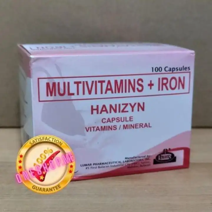 HANIZYN Multivitamins Iron 100 Capsules Lazada PH