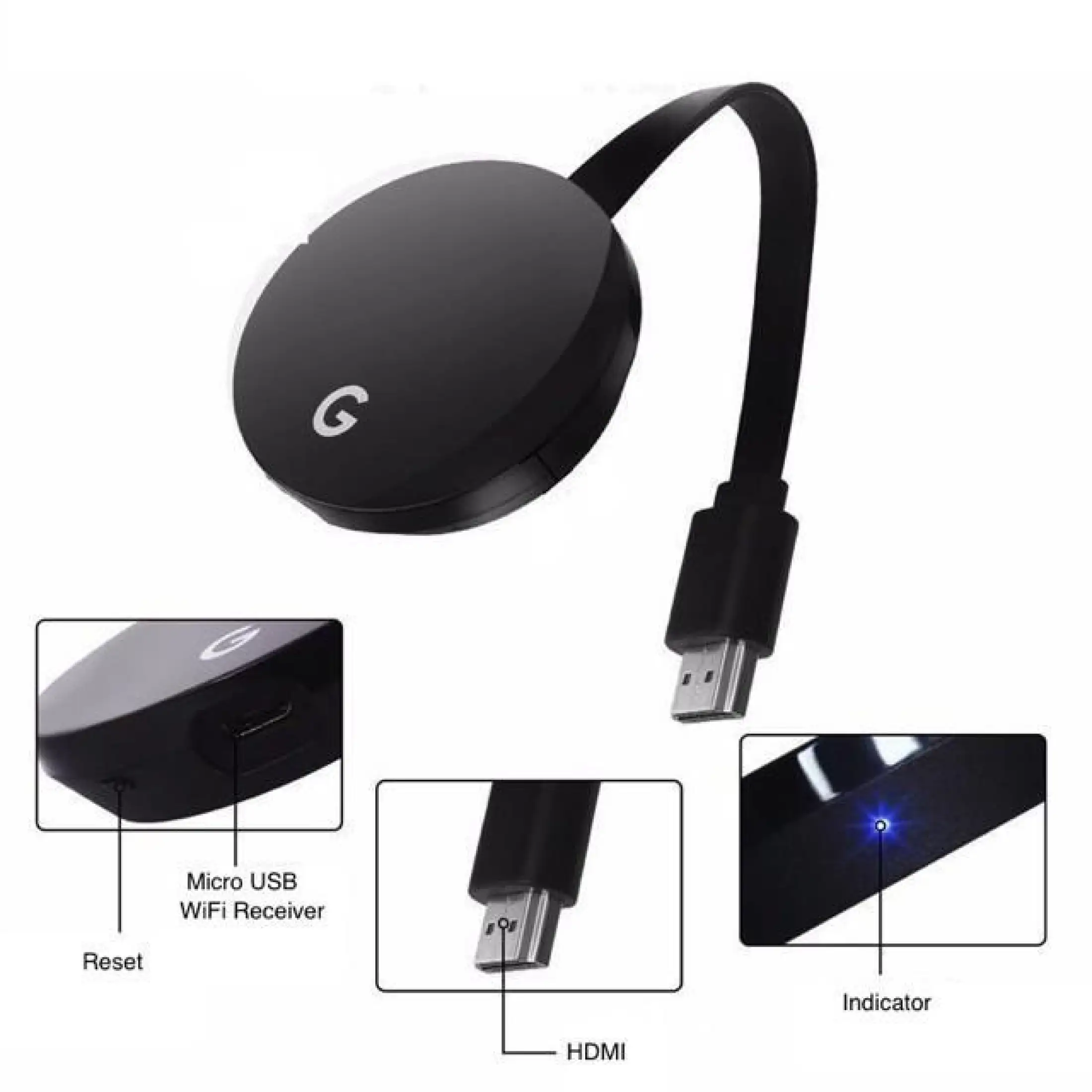 21K Wireless HDMI DONGLE Google Chrome Cast AnyCast WeCast