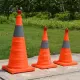 Reflectorized Traffic Cone Warning-Sign Road-Safety Telescopic Pop-Up Safety Cone With LED. 