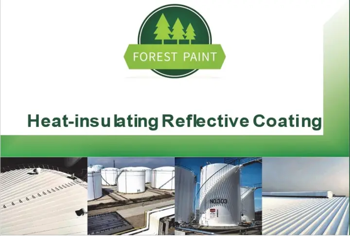 Heat Insulating Reflective Paint for Roof and External Wall, Heat Prevention, Sunlight Reflectance, Reflective Thermal Insulation Coating, Thermal Insulation Paint, Reflective Coating, Water Proof and Rust Proof