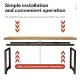 FINNA gaming table 140/120/100/80CM large desktop computer desk desktop simple carbon fiber home desk bedroom office game electronic gaming table work table waterproof and corrosion-resistant thickened metal steel tripod. 