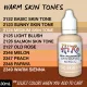 Warm Skin Tone Colors by Hiro Paints | High-Pigmented Waterbased Acrylic Hobby Paint (30ml) | 2122 - 2127. 