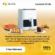 Techlife 4.5L See-Through Air Fryer | 1300W Fast Cooking | Digital Control Panel | Heat Resistant | 24-Hour Timer. 