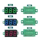 0.36 inch Mini Digital Voltmeter Voltage Tester Meter LED Display Module DC4.5V-30V DC0-100V 2-Wire/3-Wire Voltmeter Voltage Tester Panel Meter Gauge for Motorcycle Car Red Blue Green. 