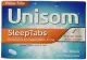 Unisom Sleep Tabs | Doxylamine | Succinate Tablets 25 miligrams | Nighttime Sleep-Aid 80Tabs. 