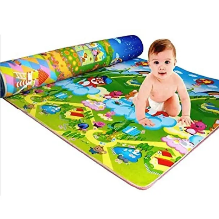 JF  Soft Foldable Baby Play Mat Foam Playmat Crawling Pad /Toddler Playing Beach Pad-Z605