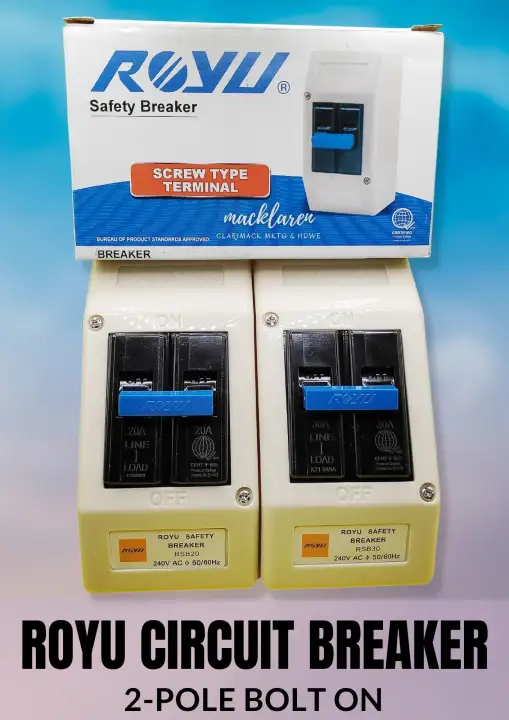 Royu Circuit Breaker ▪️ Safety Breaker with Casing ▪️ Bolt On