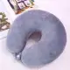 U-Shaped Cervical Plain color Neck Pillow Soft Pillow with lock. 
