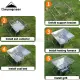 Campingmoon MT-2 Portable Stainless Steel Camping Grill / Stove / Fire Pit (34x35x26cm). 