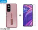 Vivo Y31 2020 Armor Phone Case With Stand And Ring stand free tempered glass. 