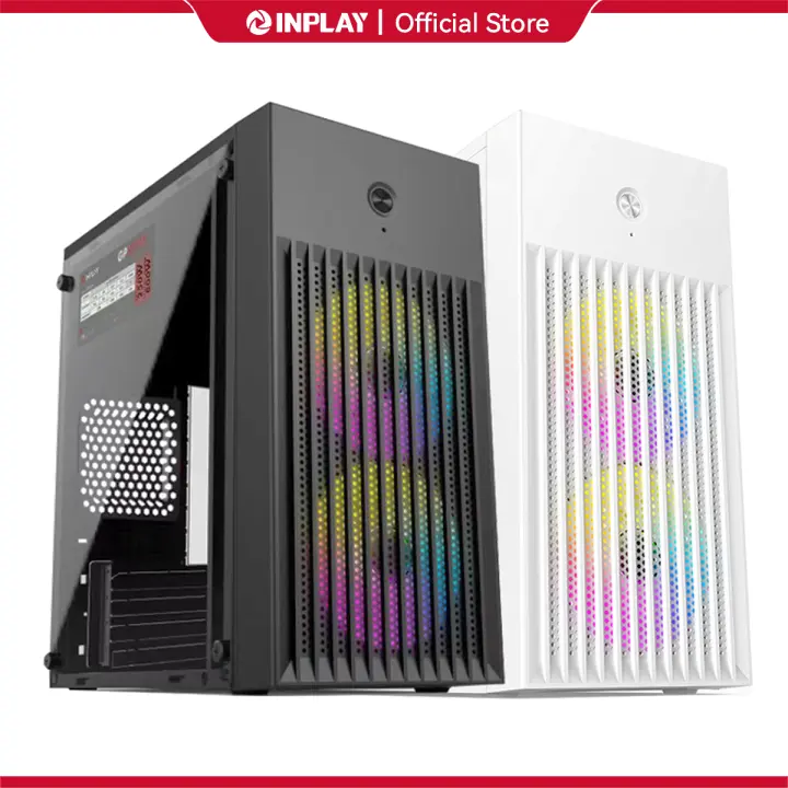 Inplay LITE X220 PC Case Build-in 2 RGB Fans MATX Case Gaming Case For ...