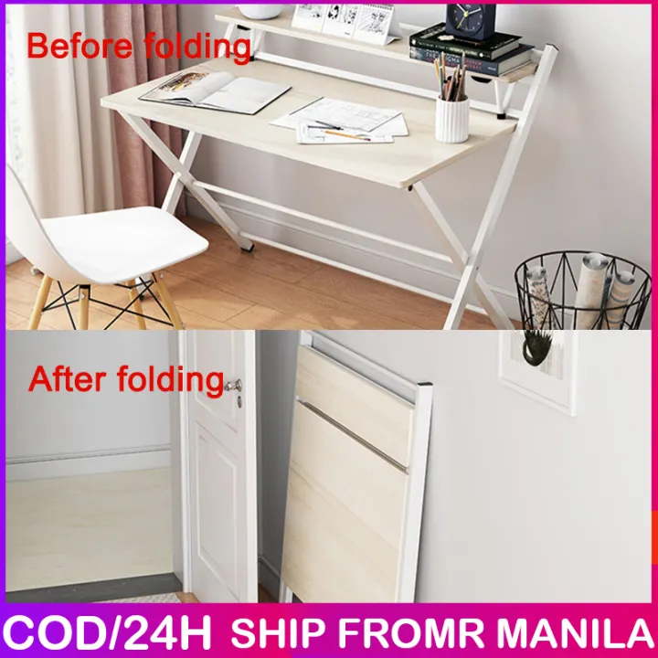 Computer Table Desk Folding Study Table PC Laptop Table For Student Adult Desktop Table Home Office Desk Table For Bedroom Furniture Home Wallet Trendy