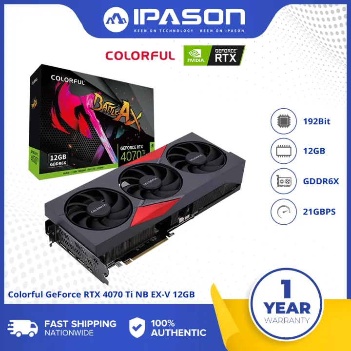 Colorful GeForce RTX 4070 Ti NB EX-V 12GB Graphics Card