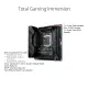 ASUS ROG Strix B560-I Gaming WiFi Intel® B560 LGA 1200 Mini-ITX motherboard, PCIe 4.0, 6+2 teamed power stages, WiFi 6,  2.5 Gb lan, M.2 backplate, Two-Way AI Noise Cancelation, USB 3.2 Gen 2x2. 