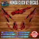 HONDA CLICK V2 ROCK RISING STAR NEW DECALS with freebies. 
